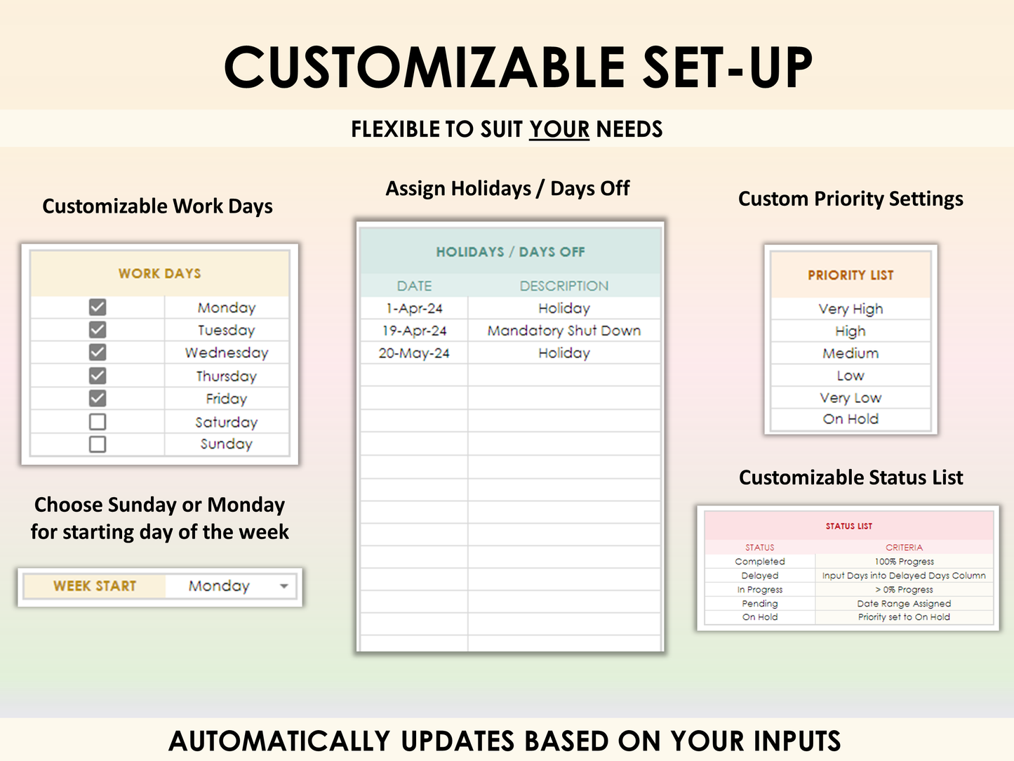 Gantt Chart - Project Planner