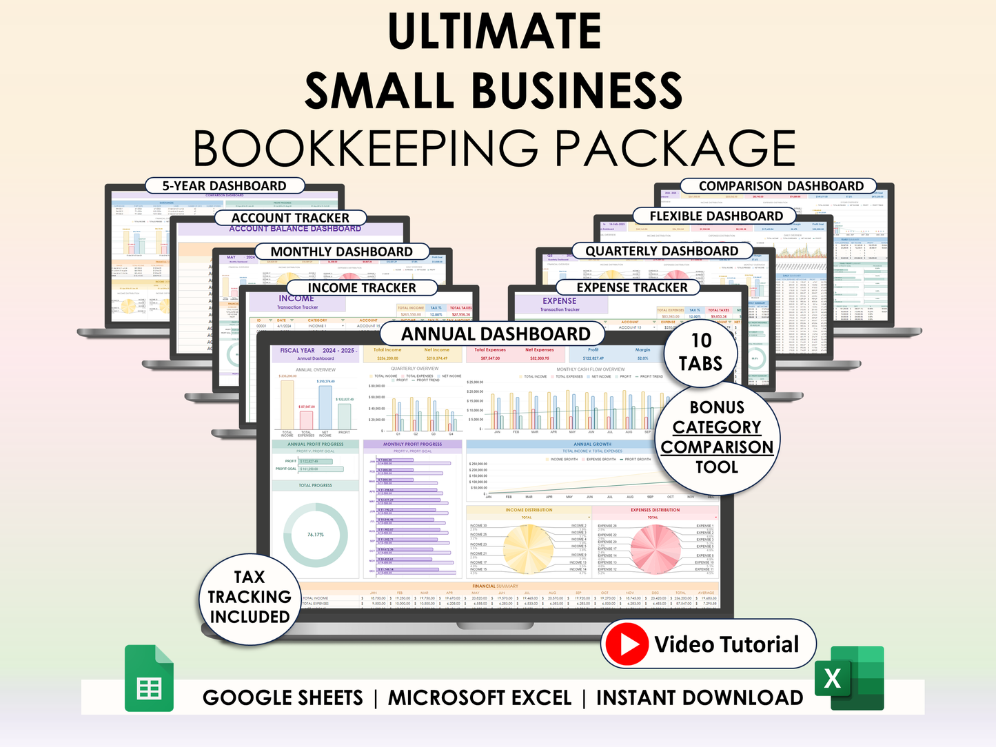 Ultimate Small Business Bookkeeping Package