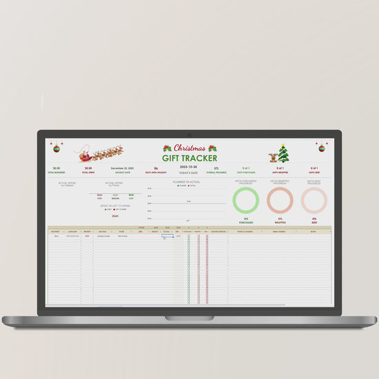 Promotional video showcasing Christmas Gift Tracker features, no audio.